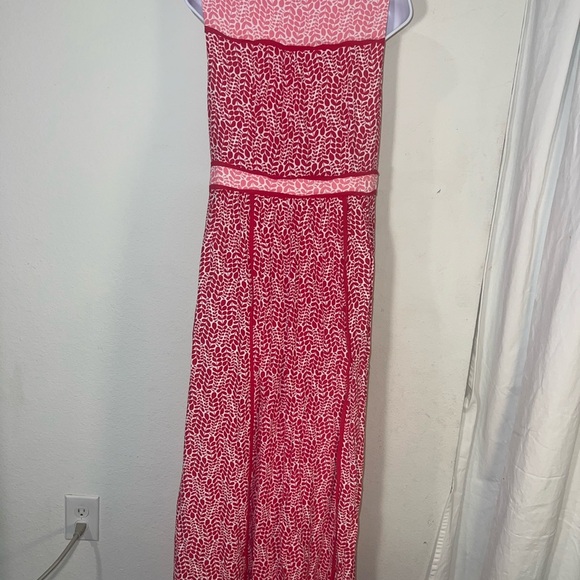 Boden Red Sleeveless V-Neck Sundress - Picture 5 of 8